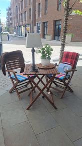 Garden Table 2 chairs &  cushions