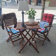 Garden Table 2 chairs &  cushions