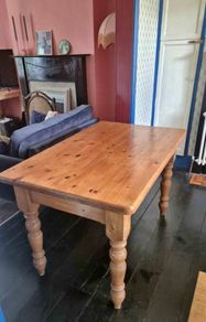 Solid Pine Farmhouse Dining Table