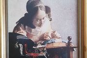 Vintage "The Lacemaker" by Jan Vermeer