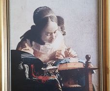 Vintage "The Lacemaker" by Jan Vermeer