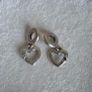 Pandora linked sister hearts split dangle charm. Very good condition hallmarked Image 3
