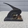 antique cast aluminium desktop embossing press Image 4