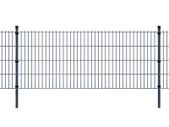 2D Garden Fence Panel & Posts 2008x2030 mm 2 m Grey