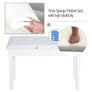 Leather Piano Dressing Stool  White Image 6