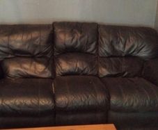 Free 2 and 3 leather recliner seater couch