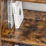 New 3 Tier Ladder Shelf Bookcase (Rustic Brown) FREE P&P Image 5