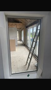 White double glazed pvc window