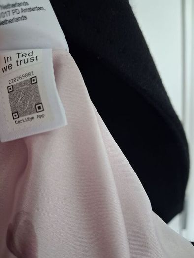 Ted Baker Rytaa Short Wrap Coat - Black - UK 12 - BNWT RRP 365