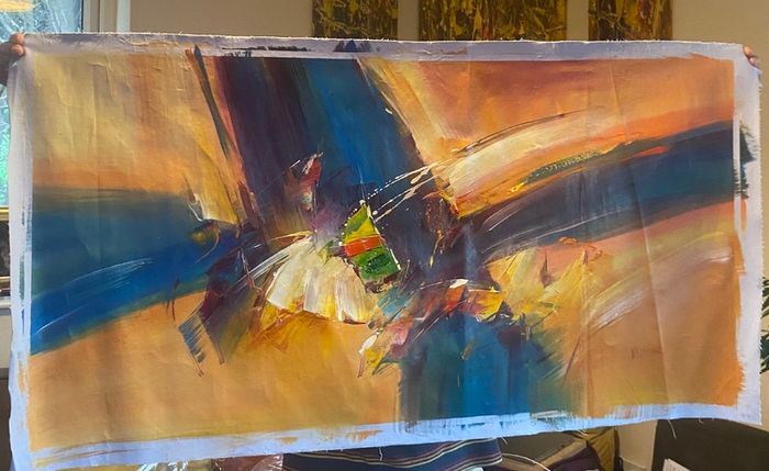 Large Hand Painted Oil on Canvas - Modern Abstract Impressionism