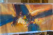Large Hand Painted Oil on Canvas - Modern Abstract Impressionism