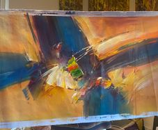Large Hand Painted Oil on Canvas - Modern Abstract Impressionism