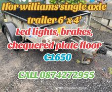 Ifor Williams 6X4 trailer with brakes