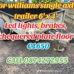 Ifor Williams 6X4 trailer with brakes