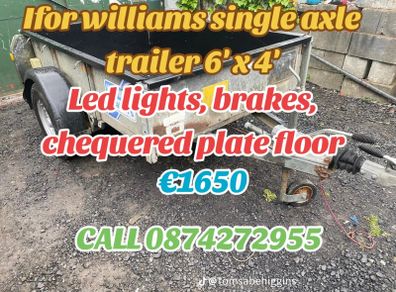 Ifor Williams 6X4 trailer with brakes