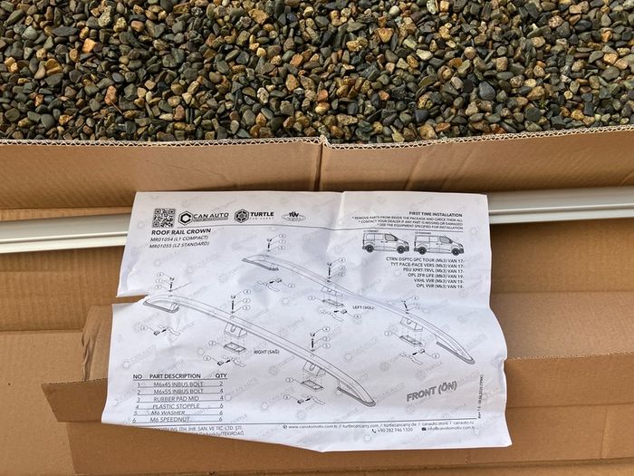 Peugeot expert, Citroen dispatch, Vauxhall vivaro & Toyota Proace roof rails