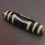 Antique Himalayan Tibetan Circle Square Eyes Agate Dzi Bead Amulet Pendant Image 2
