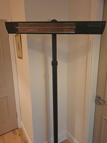 Sunred Dark Free Standing 2500 Outdoor Electric Heater