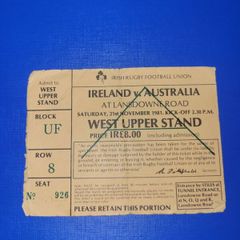 rugby ticket