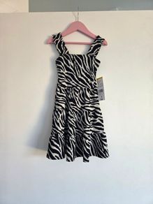 6-7years, With Tags Zebra-Print Summer Dress