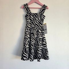 6-7years, With Tags Zebra-Print Summer Dress