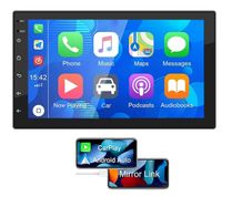 Car 2G 32GB CarPlay Android Auto Radio 2 Din 7 inch Android Multimedia Player GPS WIFI Bluetooth Player for Universal AutoRadio Stereo Video Navigation SWC WIFI