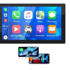 Car 2G 32GB CarPlay Android Auto Radio 2 Din 7 inch Android Multimedia Player GPS WIFI Bluetooth Player for Universal AutoRadio Stereo Video Navigation SWC WIFI