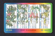 1996 Isle of Man UK5/ 55 units 1996 Calendar  (Siemens - S30 (Module 34)) Phone Card