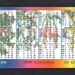 1996 Isle of Man UK5/ 55 units 1996 Calendar  (Siemens - S30 (Module 34)) Phone Card