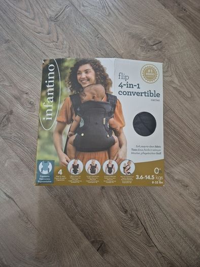 Infantino Flip Advanced 4-in-1 Baby Carrier Black