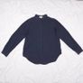 Bella Dahl Navy Blue Classic Long Sleeve Tencel Button Up Utility Shirt Size L Image 3