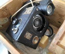 Vintage Aircraft "Black Box" Camera with film