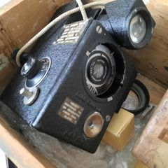 Vintage Aircraft "Black Box" Camera with film