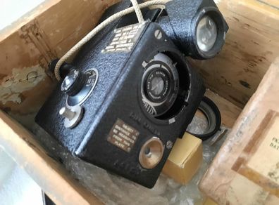 Vintage Aircraft "Black Box" Camera with film