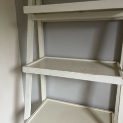 Contemporary ladder shelving unit
