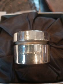 silver pill box
