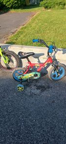 Pair of starter kids bikes