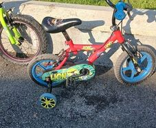 Pair of starter kids bikes