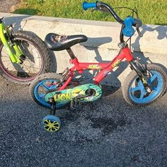 Pair of starter kids bikes