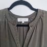 Khaki V-Neck Dress w/pockets, Size 40/UK 14 Image 2