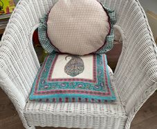 white Wicker chair