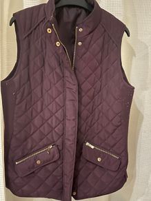 Burgundy Sleeveless Jacket