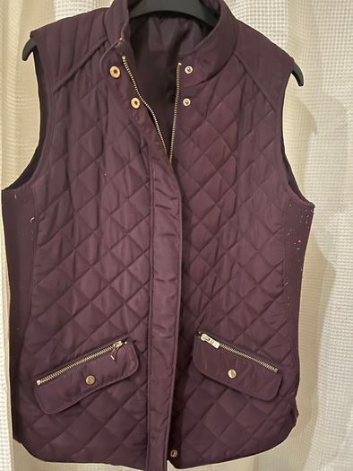 Burgundy Sleeveless Jacket