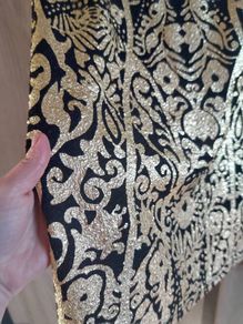 gold black skirt size m