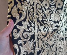 gold black skirt size m