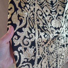 gold black skirt size m