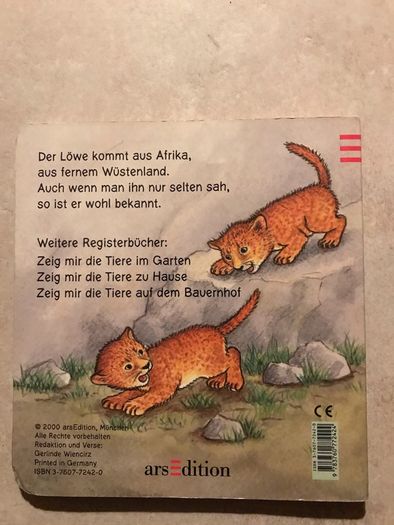 German kids book: Zeig mir die Tiere im Zoo