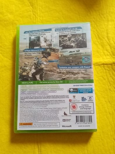Ghost Racon Future Soldier Xbox 360 games Original