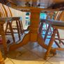 Kitchen Table Solid Oak, Glass top, 6 chairs Image 5