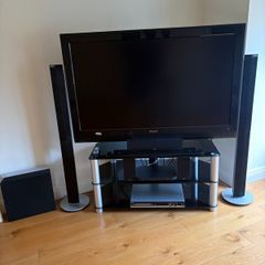 Philips 52 inch TV, TV Stand, Home Theatre System